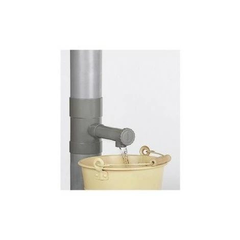 NEGOMIX Collecteur Gouttière 80 Mm Gris 4 NEGOMIX Collecteur Gouttière 80 Mm Gris – Image 2