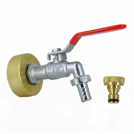 MULTICUVES Raccord Cuve S60X6 Laiton - Robinet Laiton 15 Mm + Nez 20x27 3 MULTICUVES Raccord Cuve S60X6 Laiton - Robinet Laiton 15 Mm + Nez 20x27