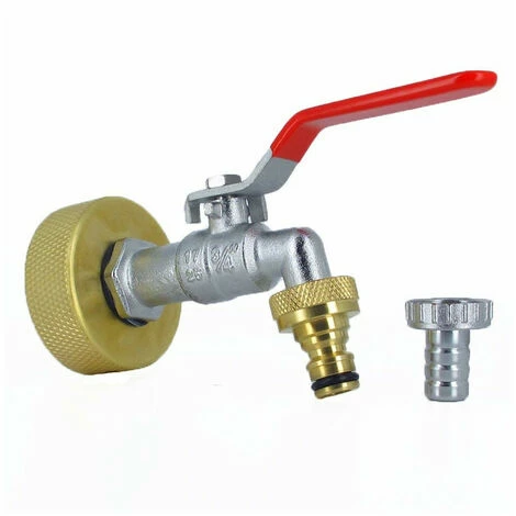 MULTICUVES Raccord Cuve S60X6 Laiton - Robinet Laiton 15 Mm + Nez 20x27 4 MULTICUVES Raccord Cuve S60X6 Laiton - Robinet Laiton 15 Mm + Nez 20x27 – Image 2