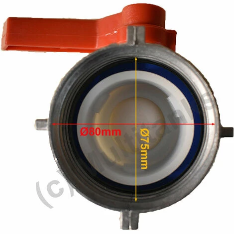 MULTITANKS Vanne à Bille Type A 2 Pouces Avec écrou Flottant 75mm - S60x6 4 MULTITANKS Vanne à Bille Type A 2 Pouces Avec écrou Flottant 75mm - S60x6 – Image 2