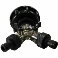 MULTITANKS Sélecteur 2 Voies En Zinc Pour Cuve IBC 1000 Litres