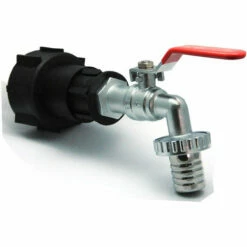 MULTITANKS Raccord S60s6 En Polypropylène Robinet Laiton Sortie 32mm, Embout Male Cannelé 25mm - 1'' 1/4 BSP