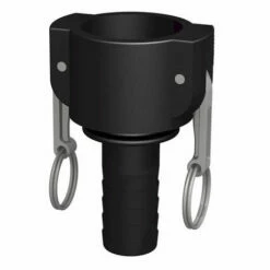CPP Raccord Camlock Femelle - Male Cannelé Droit En Polypropylène - Ø A: 3/4'' | Ø B: 13mm