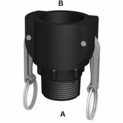 CPP Raccord Camlock Femelle - Fileté Male BSP En Polypropylène - 1/2''