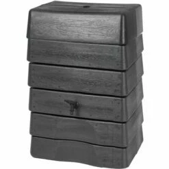 Nature Baril D'eau De Pluie 168 L Anthracite - Anthracite