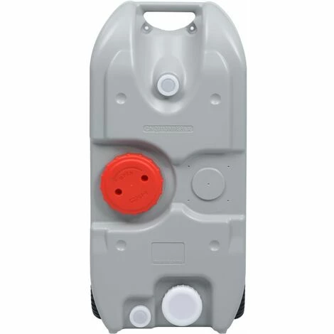 VidaXL Réservoir D'eau Sur Roues Pour Camping 40 L Gris 4 VidaXL Réservoir D'eau Sur Roues Pour Camping 40 L Gris – Image 2