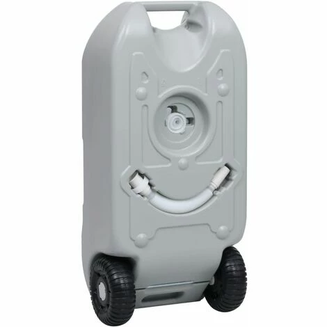 VidaXL Réservoir D'eau Sur Roues Pour Camping 40 L Gris 6 VidaXL Réservoir D'eau Sur Roues Pour Camping 40 L Gris – Image 4