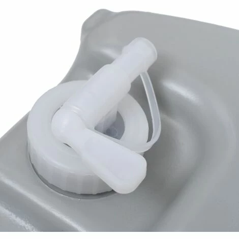 VidaXL Réservoir D'eau Sur Roues Pour Camping 40 L Gris 7 VidaXL Réservoir D'eau Sur Roues Pour Camping 40 L Gris – Image 5