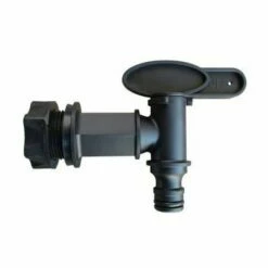 BELLIJARDIN Robinet Pour Récupérateur D'eau Rond à Poser 200 Et 500 Litres 20 X 27