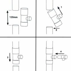 GT MARKET Récupérateur D'eau De Pluie Pour Gouttière 80 Mm -Promos Récupération Magasin 26365937 3