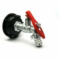 MULTITANKS Raccord Robinet En Laiton Chromé Cadenassable Sortie 19mm 90 Degrés - 3/4'' BSP