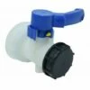 BETTERLIFE Vanne Pour Cuve IBC 1000 Litres 2" / 62 Mm Vanne Papillon Intégrée En Plastique DN40 (62 Mm)