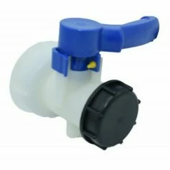 BETTERLIFE Vanne Pour Cuve IBC 1000 Litres 2" / 62 Mm Vanne Papillon Intégrée En Plastique DN40 (62 Mm)