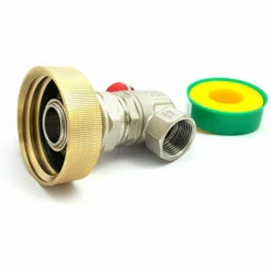 MULTITANKS Raccord S60x6 En Laiton Avec Robinet Laiton En équerre Femelle 3/4 Pouce - 3/4'' BSP -Promos Récupération Magasin 3427524 3