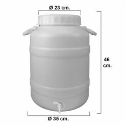 WOLFPACK Bidon Garrafa Plastico Alimentario Con Grifo Y Boca Ancha 30 Lt. -Promos Récupération Magasin 38706934 4