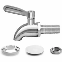 GUAZHUNIFR Remplacement De Robinet De Distributeur De Boissons,Robinet De Tonneau Du Vin Et De La Bière Ou De Boisson En Acier Inoxydable, Inusable,16mm Robinet De Rechange Pour Distributeur -Promos Récupération Magasin 40555121 4