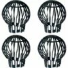 GUAZHUNIFR Filtres à Gouttière, 4 Pièces , Protege Gouttiere, Fabriqué En Plastique, Durable, Antirouille, Drainage Lisse, Adapté Pour Gouttière, Drainage De Toit (noir, 5,7 X 4,9 X 1,7 Pouce)