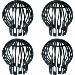 GUAZHUNIFR Filtres à Gouttière, 4 Pièces , Protege Gouttiere, Fabriqué En Plastique, Durable, Antirouille, Drainage Lisse, Adapté Pour Gouttière, Drainage De Toit (noir, 5,7 X 4,9 X 1,7 Pouce)