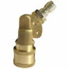 GUAZHUNIFR Connecteur De Nettoyeur Haute Pression, Pointes De Nettoyeur Haute Pression Fixation De Nettoyeur De Gouttière 1/4 Pouce Déconnexion Rapide Adaptateur De Tuyau Haute Pression En Laiton à 180