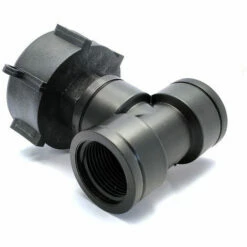 MULTITANKS Raccord S60x6 En Polypropylène - Double Sortie Femelle 1'' BSP Pour IBC 1000 Litres - 1''