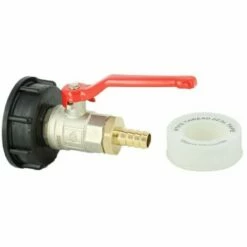 MULTICUVES Raccord S60X6 - Vanne 1/4 De Tour Laiton + Embout Droit 13 Mm