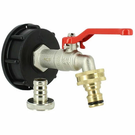 MULTICUVES Raccord Cuve Eau S60X6 - Robinet ECO Laiton 15 Mm + Nez 20x27 4 MULTICUVES Raccord Cuve Eau S60X6 - Robinet ECO Laiton 15 Mm + Nez 20x27 – Image 2