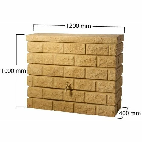 GRAF® Graf Cuve Décorative MUR ROCKY - 400L - Sable 6 GRAF® Graf Cuve Décorative MUR ROCKY - 400L - Sable – Image 4