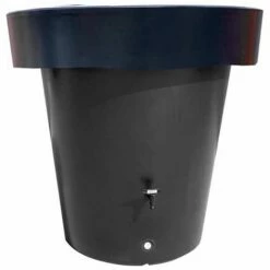 PLAST'UP ROTOMOULAGE CARRE DE PLANTATION RECUPERATEUR EAU DE PLUIE AERIEN LLUVIA 420L-Noir-100cm - Noir
