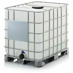 DARE WIN STORE CUVE DE STOCKAGE 1000L IBC POUR EAU LIQUIDES ET CARBURANTS UN-Gris-100cm