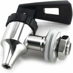 Distributeur De Boissons Robinet En Acier Inoxydable 304 Tonneau De Vin Spigot Remplacement Vin Biere Jus Robinet 16mm, Silver, Taille Unique，Fontainebleau -Promos Récupération Magasin 52468391 2