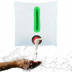 Bidon D'eau Réservoir D'eau Portable Pliable PVC Grande Capacité Pour Camping D'escalade Extérieur Hurricane Flood Tremblement De Terre Les Urgences - 20L，Fontainebleau -Promos Récupération Magasin 52531073 3