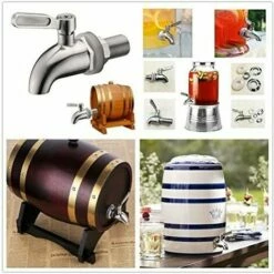 REGALI Robinet De Remplacement Pour Distributeur De Boissons En Acier Inoxydable Pour Baril Fait Maison Vin Fermenté Bière Boisson Jus Distributeur Robinet (1 Paquet) -Promos Récupération Magasin 54110710 5