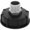 ECHOO 1000L IBC Adaptateur De Réservoir Tote Tank Drain Adaptateur En Acier Inoxydable Pour Robinetterie De Rechange 3/4 "outer Wire -Promos Récupération Magasin 54293188 1