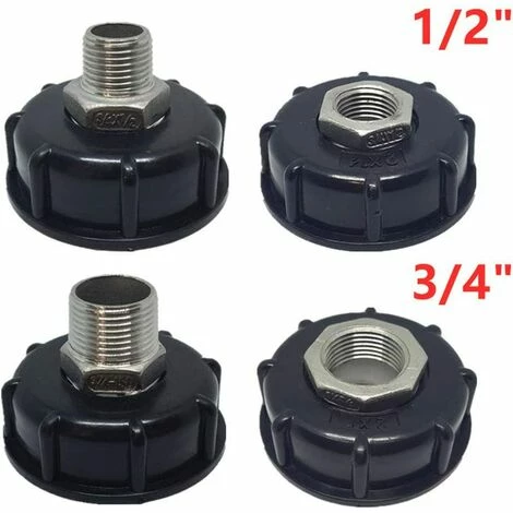 ECHOO 1000L IBC Adaptateur De Réservoir Tote Tank Drain Adaptateur En Acier Inoxydable Pour Robinetterie De Rechange 3/4 "outer Wire 5 ECHOO 1000L IBC Adaptateur De Réservoir Tote Tank Drain Adaptateur En Acier Inoxydable Pour Robinetterie De Rechange 3/4 "outer Wire – Image 3