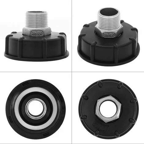 ECHOO 1000L IBC Adaptateur De Réservoir Tote Tank Drain Adaptateur En Acier Inoxydable Pour Robinetterie De Rechange 3/4 "outer Wire 6 ECHOO 1000L IBC Adaptateur De Réservoir Tote Tank Drain Adaptateur En Acier Inoxydable Pour Robinetterie De Rechange 3/4 "outer Wire – Image 4