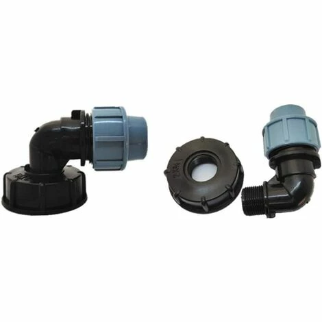 TINOR Adaptateur De Réservoir IBC, Adaptateur Pour Réservoir D'eau IBC S60X6 Avec Connecteur Coudé En Polyéthylène Moyenne Densité De 25 Mm Compatible Avec Les Conteneurs IBC Standard Britanniques Et Européens 4 TINOR Adaptateur De Réservoir IBC, Adaptateur Pour Réservoir D'eau IBC S60X6 Avec Connecteur Coudé En Polyéthylène Moyenne Densité De 25 Mm Compatible Avec Les Conteneurs IBC Standard Britanniques Et Européens – Image 2