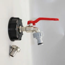 Adaptateur IBC 1000, Adaptateur De Réservoir IBC Adaptateur De Réservoir S60X6 Pour Robinet De Jardin En Laiton 1,27 Cm Raccord De Tuyau D'huile Carburant, 1 Pcs，Fontainebleau