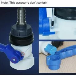 FR-LIFE Ruolin Adaptateur De Réservoir D'eau IBC,BR-Vie Robinet Cuve IBC Adaptateur Universel DN40 62 Mm Pour Robinet De Vidange, Citerne De Pluie, Bidon -Promos Récupération Magasin 56487719 4
