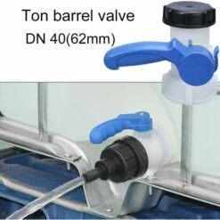 FR-LIFE Ruolin Adaptateur De Réservoir D'eau IBC,BR-Vie Robinet Cuve IBC Adaptateur Universel DN40 62 Mm Pour Robinet De Vidange, Citerne De Pluie, Bidon -Promos Récupération Magasin 56487719 5