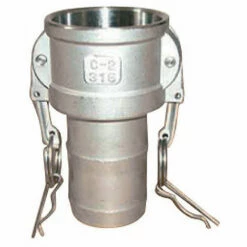 MULTITANKS Raccord Camlock Femelle - Embout Cannelé En Aluminium - Type C - Ø A: 3/4'' | Ø B: 19-20mm