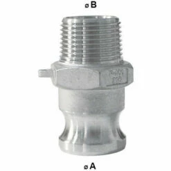 MULTITANKS Raccord Camlock Male - Embout Fileté Male En Inox - Type F - Ø A: 1/2''____ Ø B: 1/2'' -Promos Récupération Magasin 5705422 2