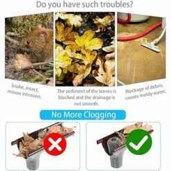 GUAZHUNIFR 4 Filtres De Gouttière En Aluminium Flexible Diamètre 8cm Grille Grillage Stop Feuille Crapaudine Crépine Pare Feuille Cache Gouttière Pour Protéger Gouttière Contre Les Feuilles Toiture.Gu.B/bon 9 GUAZHUNIFR 4 Filtres De Gouttière En Aluminium Flexible Diamètre 8cm Grille Grillage Stop Feuille Crapaudine Crépine Pare Feuille Cache Gouttière Pour Protéger Gouttière Contre Les Feuilles Toiture.Gu.B/bon -Promos Récupération Magasin 57120269 3