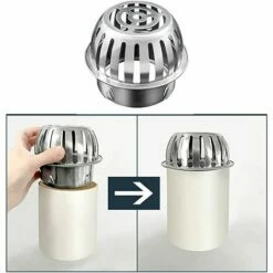 GUAZHUNIFR Filtres De Gouttière En Acier Inoxydable Protège-gouttières En Métal Protection Crapaudine De Gouttière Protection Gouttiere Antirouille Filtres De Gouttière Etanche Grille Goutiere.Gu.B/bon -Promos Récupération Magasin 57120283 5