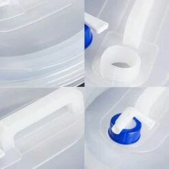 BEARSU 5L 10L 15L Réservoirs Eau Pliables Avec Robinet, Bidon D'eau Pliable Plastique, Sans BPA, Pour Camping, Randonnée, L'Escalade, Vacances (10L) -Promos Récupération Magasin 57685356 4