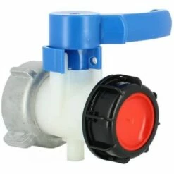 STARLIGHT SL.GT Vanne Papillon Avec écrou Flottant En Aluminium Pour Cuve 1000 Litres IBC,écrou S75X6 Et Sortie S60X6