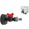 STARLIGHT SL.GT Adaptateur Pour IBC, Raccord De Sortie Pour Réservoir D'eau De Jardin Avec Robinet Et Téton S60X6