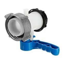 AOUGO Vanne Papillon De Rechange Pour Cuve IBC Jusqu'à 1000 L Ou Citerne, Avec Adaptateur Pour Bride DN50 (75 Mm, Aluminium) -Promos Récupération Magasin 58573626 3