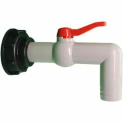 AOUGO Raccord De Robinet En Plastique IBC 1000L, Adaptateur De Réservoir De Vidange à Filetage Grossier 60 Mm Pour Adaptateur De Baignoire Robinet De Jardin, Exportation 20/25/32 Mm（32mm）