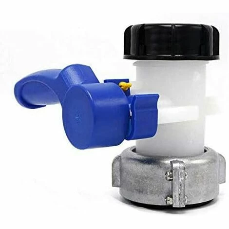 AOUGO Vanne Papillon De Rechange Pour Cuve IBC Jusqu'à 1000 L Ou Citerne, Avec Adaptateur Pour Bride DN40 (62 Mm, Aluminium) 2 AOUGO Vanne Papillon De Rechange Pour Cuve IBC Jusqu'à 1000 L Ou Citerne, Avec Adaptateur Pour Bride DN40 (62 Mm, Aluminium)