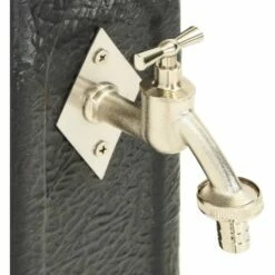 INLIFE Réservoir De Jardin Avec Robinet Anthracite Aspect De Pierre - Anthracite -Promos Récupération Magasin 59173072 5